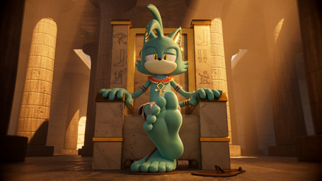 5_toes alcohol ankh anthro barefoot beverage black_eyes blue_body blue_fur chair clothing egyptian feet fingers flip_flops foot_fetish foot_focus footwear fur furniture humanoid_feet inside jewelry looking_at_viewer male narrowed_eyes necklace on_chair plantigrade sandals shoes sitting sitting_on_chair smile soles solo tail throne toes yellow_eyes feetymcfoot leo_(feetymcfoot) domestic_cat felid feline felis mammal 16:9 3d_(artwork) 4k absurd_res digital_media_(artwork) hi_res widescreen