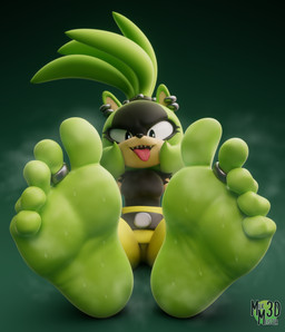anthro biped bodily_fluids clothed clothing digit_ring feet female foot_focus green_feet humanoid_feet jewelry looking_at_viewer musk plantigrade ring simple_background soles solo sweat sweaty_feet teeth toe_ring toes tongue tongue_out milkmeister3d idw_publishing sega sonic_the_hedgehog_(comics) sonic_the_hedgehog_(idw) sonic_the_hedgehog_(series) surge_the_tenrec afrosoricid mammal tenrec 2026 3d_(artwork) absurd_res digital_media_(artwork) hi_res