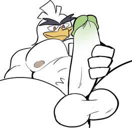 4_fingers anthro anthrofied areola balls beak big_muscles big_pecs big_penis biped erection eyebrows feather_tuft feathers fingers frenulum front_view genitals glans green_glans head_tuft holding_penis humanoid_genitalia humanoid_penis low-angle_view male muscular muscular_anthro muscular_male non-mammal_balls nude orange_eyes pecs penis pink_areola pokemorph presenting presenting_penis reclining simple_background sitting smile solo spread_legs spreading tuft unibrow white_background white_balls white_body white_feathers white_penis yellow_beak elfein nintendo pokemon avian bird generation_8_pokemon pokemon_(species) sirfetch'd 2019 aliasing digital_media_(artwork) hi_res light_theme