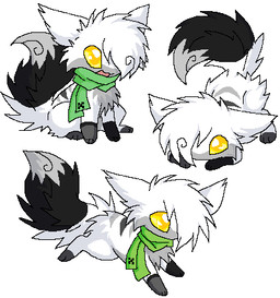 ambiguous_gender ass_up feral fluffy fluffy_tail glistening glistening_eyes running scarf sitting solo stripes tail yellow_eyes conditional_dnp dethtwink microsoft minecraft mojang xbox_game_studios canid canine creeper_(minecraft) fox mammal aliasing digital_media_(artwork) low_res shaded