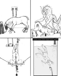 abuse anal anal_beads asphyxiation balls bdsm bite_mark bodily_fluids bondage bound breath_play claw_marks cock_and_ball_torture crying drowning duo erection erotic_asphyxiation feral fingering forced genital_torture genitals imminent_death male nude pain panicking penis peril realistic_feral sadism sex_toy solo tears torture wounded ranmov_silver_scales mythology dragon equid equine horse mammal mythological_creature mythological_scalie scalie hi_res monochrome multiple_images multiple_scenes