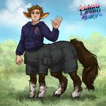 bottomwear brisketwear cargo_pants clothed_taur clothing fully_clothed_taur furgonomics hindwear hoodie male pants solo taur_clothing topwear larru-larru european_mythology greek_mythology mythology centaur equid equid_taur humanoid humanoid_taur mammal mammal_taur taur 1:1 hi_res