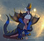 beak big_ears claws femboy male membrane_(anatomy) membranous_wings scales wings errokioslem capcom monster_hunter beauwolfhusky flying_wyvern nargacuga