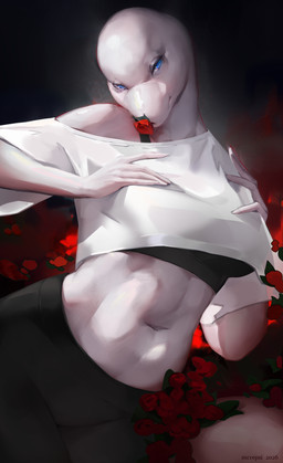 abs anthro biped bottomwear bra breasts clothed clothed_anthro clothed_female clothing female fingers flower fully_clothed fully_clothed_anthro fully_clothed_female looking_at_viewer navel pants plant shirt solo tail topwear underwear mcrepsi aquatic cetacean mammal whale 2026 digital_drawing_(artwork) digital_media_(artwork) hi_res