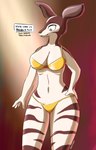 anthro big_breasts breasts female female/female solo thick_thighs mestysa beastars cosmo_(beastars) giraffid mammal okapi absurd_res hi_res