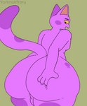 balls big_butt butt butt_grab genitals hand_on_butt male simple_background solo thick_thighs varknakfrery animal_crossing nintendo bob_(animal_crossing) domestic_cat felid feline felis mammal absurd_res hi_res