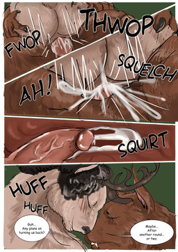 anthro anthro_on_anthro antlers balls bodily_fluids butt clothing cum cum_in_vagina cum_inside dominant dominant_female female female_penetrated genital_fluids genitals growth horn male male/female male_penetrating male_penetrating_female muscle_growth nude outside_sex penetration penile penile_penetration penis_in_vagina sex species_transformation text torn_clothing transformation vaginal vaginal_penetration art-accountant animal_humanoid humanoid hybrid lagomorph lagomorph_humanoid leporid_humanoid mammal mammal_humanoid rabbit_humanoid absurd_res comic english_text hi_res