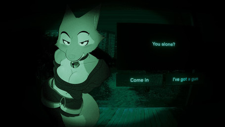 anthro bedroom_eyes bell bell_collar bottomwear breasts building cleavage clothed clothed_anthro clothed_female clothing collar dialogue eyebrow_piercing faceless_character faceless_human facial_piercing female fur narrowed_eyes night orange_body orange_fur outside piercing pink_nose seductive shorts skimpy smile solo standing sweater text topwear ikaruss_draws dreamworks no_i'm_not_a_human the_bad_guys diane_foxington canid canine fox human mammal 16:9 crossover english_text hi_res widescreen