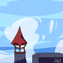 castle destruction female growth macro nude onomatopoeia solo sound_effects text nova_prowler twokinds mike_(twokinds) keidran 1:1 animated