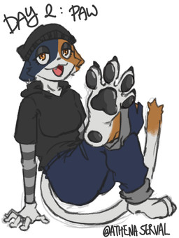 anthro feet female foot_focus hindpaw pawpads paws athenaserval epic_games fortnite kinktober_2025 meow_skulls domestic_cat felid feline felis mammal 2025 3:4 hi_res