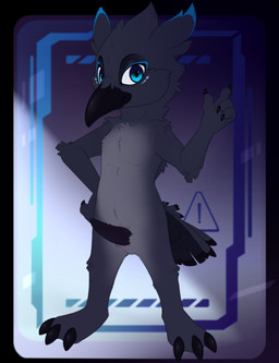 3_claws 3_toes 4_claws 4_fingers anthro beak biped black_beak black_body black_claws black_penis black_tail blue_eyes blue_markings claws facial_markings feathers feet finger_claws fingers front_view genitals head_markings looking_at_viewer male male_anthro markings nude nude_anthro nude_male penile_spines penis solo standing tail tail_feathers tapering_penis toes meraence flox avian bird corvid corvus_(genus) oscine passerine raven 2023 digital_drawing_(artwork) digital_media_(artwork) hi_res
