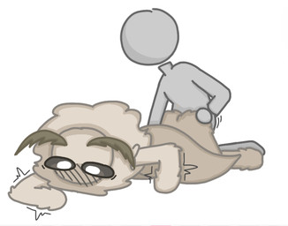 anal anal_penetration antennae_(anatomy) anthro biped black_eyes black_sclera butt butt_grab duo faceless_character faceless_male fluffy fur grey_body hand_on_back hand_on_butt insect_wings kneeling lepidopteran_wings lying male male/male male_penetrated male_penetrating male_penetrating_anthro male_penetrating_male nude_anthro on_front penetration penile penile_penetration sex shaking tan_body tan_fur thrusting tremble_spikes trembling wings nobuddy fluff_(nobuddy) arthropod insect lepidopteran moth hi_res