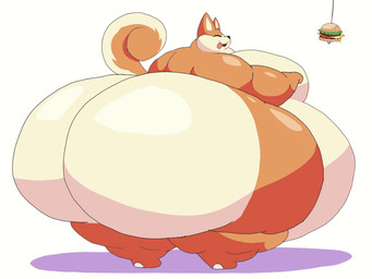 anthro belly belly_jiggle big_belly big_butt big_moobs black_mouth black_nose burger butt butt_jiggle eyes_closed food huge_belly huge_butt huge_moobs huge_thighs hyper hyper_belly hyper_butt hyper_moobs hyper_thighs jiggling male moob_jiggle moobs morbidly_obese morbidly_obese_anthro morbidly_obese_male multicolored_body obese obese_anthro obese_male orange_body orange_ears orange_tail overweight overweight_anthro overweight_male pink_tongue shaking side_view simple_background solo tail tan_body tan_inner_ear tan_tail thick_thighs tongue tongue_out two_tone_body two_tone_tail walking white_background adansin fede_(adansin) canid canine canis domestic_dog mammal shiba_inu spitz 2024 2d_animation 4:3 animated cel_shading colored digital_media_(artwork) loop shaded