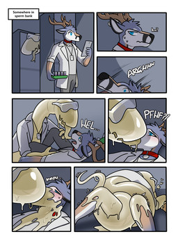7_panel_comic anthro anthro_on_anthro antlers apode blue_eyes border bottomwear clothing coat coiling coiling_another collar dominant dominant_anthro dominant_male duo extreme_french_kiss eyeless eyewear eyewear_on_head forced french_kissing goggles goggles_on_head goo_transformation grey_background horn kissing lab_coat latex latex_transformation legless lying male male/male male_anthro male_on_bottom male_on_top medical mid_transformation on_back on_bottom on_top open_mouth pants prehensile_tail scientist serpentine shirt simple_background standing submissive submissive_anthro submissive_male tail text tongue tongue_out topwear transformation transformation_through_kiss translucent translucent_body white_border hacony dr._sperm jaiy cum_creature deer draconcopode goo_creature mammal naga sperm_naga comic english_text hi_res