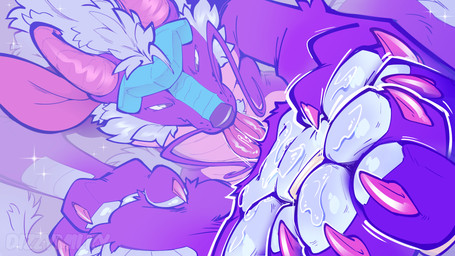 ambiguous_gender anthro blue_pawpads bodily_fluids feet foot_fetish foot_focus pawpads paws purple_body saliva saliva_on_foot saliva_string solo dizzymilky mythology mujitsu dragon eastern_dragon mythological_creature mythological_scalie scalie 16:9 absurd_res digital_media_(artwork) hi_res widescreen