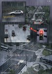 car driving fog intersection raining street vehicle zero_pictured fanimal_creations the_weight_of_scales volkswagen volkswagen_golf absurd_res comic hi_res