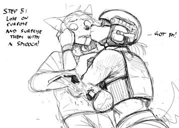 anthro bodily_fluids dangerous death_play duo explosives female grenade grenade_pin holding_face imminent_explosion kissing_cheek male male/female military_helmet nervous nervous_sweat scared sweat text uhoh weapon hladilnik daniel_(hladilnik) samantha_thott canid canine canis domestic_dog mammal wolf 2025 black_and_white comic english_text hi_res monochrome sketch