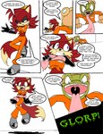 anthro duo female female_prey imminent_vore long_tongue male male/female male_pred oral_vore soft_vore text tongue vore shutikal tyamet2000 archie_comics sega sonic_the_hedgehog_(archie) sonic_the_hedgehog_(comics) sonic_the_hedgehog_(series) fiona_fox flying_frog_(sonic) amphibian canid canine fox frog mammal english_text