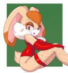 anthro armwear breasts brown_eyes clothing elbow_gloves female fishnet_clothing gloves handwear lipstick makeup mature_anthro mature_female pink_lipstick solo iggy_bomb sega sonic_the_hedgehog_(series) vanilla_the_rabbit lagomorph leporid mammal rabbit hi_res