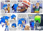 anthro business_meeting businessman chair cigar dialogue furniture group male office office_chair speech_bubble text missphase sega sonic_the_hedgehog_(series) sonic_the_hedgehog eulipotyphlan hedgehog human mammal comic english_text hi_res