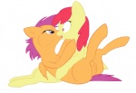 2013 apple_bloom_(mlp) cub duo equine female feral friendship_is_magic fur hair hellticket horse kissing mammal my_little_pony nude open_mouth pegasus plain_background pony purple_hair pussy red_hair scootaloo_(mlp) tongue wings young
Rating: Explicit
Score: 6
User: rome_silvanus
Date: January 16, 2014