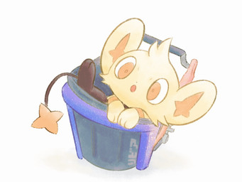 container feral fur in_container male open_mouth orange_eyes paws simple_background solo tail yellow_body yellow_fur fireblast nintendo pokemon generation_4_pokemon pokemon_(species) shinx shiny_pokemon 2025 4:3 hi_res