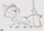 feral male solo kippykat red_bull domestic_cat felid feline felis mammal sketch