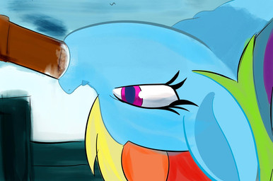 duo fellatio female feral genitals hair male male/female multicolored_hair oral penile penis rainbow_hair sex wings t51946 friendship_is_magic hasbro my_little_pony mythology rainbow_dash_(mlp) equid equine mammal mythological_creature mythological_equine pegasus