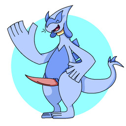 anthro biped blue_ears blue_spikes blue_tail collar erection genitals male multicolored_body penis red_penis smile solo spiked_tail spikes spikes_(anatomy) tail tapering_penis two_tone_body two_tone_tail yellow_collar trooper3 nintendo pokemon rhenny_(rhenaudthelukark) generation_2_pokemon legendary_pokemon lugia pokemon_(species) aliasing digital_drawing_(artwork) digital_media_(artwork) hi_res
