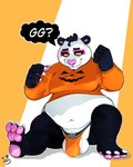 balls big_balls big_butt butt character_zop clothing genitals huge_balls jockstrap male male/male small_clothing solo underwear zopanda bear giant_panda mammal hi_res