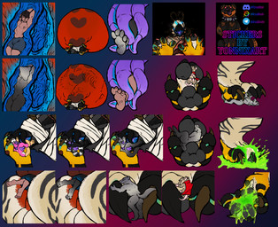 abdominal_bulge ambiguous_gender anal anal_penetration anal_vore anthro anus anus_focus balls beak between_buttocks between_toes blood blood_on_floor blood_on_foot blood_on_fur blood_on_paws blood_splatter bodily_fluids bones_in_stomach crush death esophageal_penetration esophagus extreme_size_difference faceless_ambiguous faceless_anthro faceless_character fatal feet fur genitals human_on_anthro inside_throat interspecies jagged_mouth licking macro macro_anthro micro open_beak open_mouth oral_vore overfull penetration penis_tentacles semi-anthro sex size_difference stepped_on stepping sticker sticker_pack swallowing teeth tentacle_sex tentacles throat toes tongue toothed_beak vore yonnixart anon centignoll_(demon1forestrp) american_opossum canid canine human hybrid lemur mammal marsupial mouse murid murine primate reptile rodent scalie snake strepsirrhine hi_res