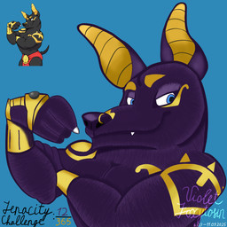 anthro armor big_muscles black_body blue_eyes bracers clothing egyptian eyebrows facial_piercing fangs flexing flexing_bicep fur gauntlets gloves golden_markings handwear jewelry male muscular muscular_male nose_piercing nose_ring pecs piercing ring_piercing solo teeth white_sclera violet_foxytosin adastra adastra_(series) echo_project neferu_(adastra) anubian_jackal canid canine canis jackal mammal 1:1 2025 absurd_res dated digital_media_(artwork) hi_res krita_(artwork) signature
