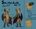 animal_genitalia anthro backsack balls big_ears brown_body brown_fur erection front_view fully_sheathed fur genitals male nude penis rear_view red_eyes red_wings sheath text wings zephyrpanthur bat canid canine fox hybrid mammal 5:4 english_description english_text hi_res model_sheet