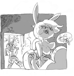 ahegao anthro backpack bodily_fluids bouncing_breasts breasts caught_in_the_act clothing disguise doorway drooling female group hair hat headgear headwear looking_pleasured male male/female nipples on_top open_mouth question_mark saliva sex speech_bubble sweat walk-in manwithnobats adventure_time cartoon_network fionna_and_cake_(franchise) anon cake_the_cat fionna_the_human domestic_cat felid feline felis human mammal greyscale low_res monochrome sibling_(lore) sister_(lore) sisters_(lore)