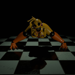 3_toes anthro areola beakless bent_over blood blood_on_arm blood_on_breast blood_on_face bodily_fluids breasts checkered checkered_floor eyelashes feet female front_view glistening glistening_body grey_teeth grin grinning_at_viewer hollow_eyes looking_at_viewer machine medium_breasts nipples non-mammal_breasts non-mammal_nipples purple_areola purple_nipples smile smiling_at_viewer solo standing talons teeth thick_thighs toes yellow_body atumalaca atumalaca_(modeler) five_nights_at_freddy's five_nights_at_freddy's_2 scottgames toy_chica_(fnaf) animatronic avian bird chicken galliform phasianid robot robot_anthro 2025 3d_(artwork) digital_media_(artwork) full-length_portrait hi_res portrait