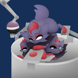assimilation breed butt clone cloning corruption feral fusion group hypnosis male merging mind_control pokemon_fusion solo_focus training transformation allbadbadgers conditional_dnp nintendo pokemon canid canine generation_5_pokemon mammal pokemon_(species) zorua 1:1 absurd_res alpha_channel digital_media_(artwork) hi_res meme story story_in_description