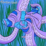 3_toes all_the_way_through anal anal_penetration anal_threading animal_genitalia animal_penis anthro blue_body blue_hair coiling equine_genitalia equine_penis feet foot_focus genitals hair male penetration penis suckers tentacle_in_ass tentacle_penetration tentacles threaded_by_tentacle toes tongue tongue_out underwater water laileagoob lailea_zuvi kobold scalie 1:1