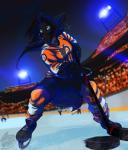 anthro clothed clothing female fully_clothed hair hockey solo sport stadium fox-die nhl philadelphia_flyers lora_northstar canid canine canis mammal wolf 2016 hi_res