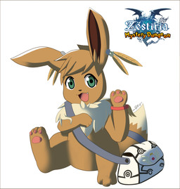 brown_body brown_ears brown_fur brown_hair brown_tail dipstick_tail ear_piercing fangs fur green_eyes hair markings messenger_bag open_mouth pawpads piercing pink_pawpads smile tail tail_markings tan_body tan_fur tan_tail tan_tail_tip teeth two_tone_tail fokkorev bandai_namco nintendo pokemon pokemon_mystery_dungeon spike_chunsoft tales_of_(series) tales_of_zestiria sorey_(tales_of) eevee generation_1_pokemon pokemon_(species) 2020 hi_res