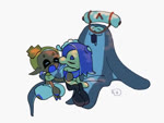 anthro blonde_hair blue_hair cuddling female grey_body group hair male sleeping speckled_body trio salorbt nintendo splatoon big_man_(splatoon) deep_cut_(splatoon) frye_(splatoon) shiver_(splatoon) animal_humanoid cephalopod cephalopod_humanoid fish humanoid inkling manta_ray marine marine_humanoid mollusk mollusk_humanoid octarian octoling ray_(fish) stingray 4:3 animated no_sound short_playtime webm