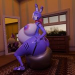 anthro ball balls belly big_belly big_breasts big_butt breasts butt exercise exercise_ball genitals hair herm huge_breasts huge_butt huge_thighs humanoid_genitalia humanoid_penis hyper hyper_butt intersex looking_at_viewer machine nipples nude open_mouth penis pregnant pregnant_anthro sitting sitting_on_ball smile solo thick_thighs wide_hips workout anonymousfm five_nights_at_freddy's scottgames fan_character animatronic lagomorph leporid mammal rabbit robot 1:1 3d_(artwork) digital_media_(artwork) hi_res