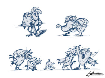 anthro avian_feet beak blue_line_art clothing dancing female group hat headgear headwear male pattern_clothing pattern_hat pattern_headgear pattern_headwear striped_clothing striped_hat striped_headgear striped_headwear stripes laisanen angry_birds angry_birds_stella rovio_entertainment sega the_angry_birds_movie dahlia_(angry_birds) gale_(angry_birds) luca_(angry_birds) poppy_(angry_birds) stella_(angry_birds) willow_(angry_birds) avian bird california_scrub_jay cockatiel cockatoo columbid corvid crowned_pigeon galah horned_owl jay_(bird) new_world_jay oscine owl parrot passerine pigeon scrub_jay true_owl violet-backed_starling colored_line_art official_art sketch_page