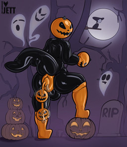 anal anal_beads anal_beads_in_ass anal_penetration anus bdsm blind bondage bound clothing costume disability drone femboy food for_a_head fruit halloween_costume halloween_themed handwear holidays hood inflatable inflatable_bondage jack-o'-lantern latex leaking leaking_anus mittens mitts null nullification object_in_ass penetration plant puffy_anus pumpkin pumpkin_head sex_toy sex_toy_in_ass sex_toy_insertion rubberjett halloween lizard object_head reptile scalie hi_res