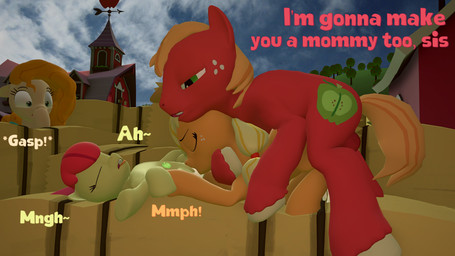 accessory adult_on_child adult_on_young age_difference all_fours animal_genitalia animal_penis animal_vulva anthro anus apple_tree balls barn bedroom_eyes big_balls big_butt bodily_fluids brother_cumming_in_sister brother_penetrating brother_penetrating_sister butt casual_incest caught caught_and_continued caught_in_the_act caught_while_cumming clothing cum cum_drip cum_in_mouth cum_in_vagina cum_inside cum_leaking_out cumsplosion cunnilingus cunnilingus_while_penetrated dialogue doggystyle drinking drinking_cum dripping ears_down ears_up ejaculation equine_anus equine_genitalia equine_penis equine_vulva erection eyes_closed farm female feral feral_on_feral feral_penetrated feral_penetrating feral_penetrating_feral freckled_face freckles from_behind_position fruit_tree gasp genital_fluids genitals green_eyes group hay hay_bale headband headgear headwear hoof_on_face hoof_on_head hoof_on_leg hoof_on_neck hooves impregnation_request incest_play larger_male leaking leaking_cum looking_pleasured love lying male male/female moan mounting narrowed_eyes older_female older_feral older_male on_back oral orgasm orgasm_face outside outside_sex paternity_mark penetration penile penile_penetration penis penis_in_vagina pivoted_ears plant pleased pleased_expression pregnant pregnant_anthro pregnant_female pregnant_feral pregnant_sex raised_tail seductive sex shed sister_penetrated sitting sitting_on_hay_bale size_difference smaller_female surprised sweet_apple_acres tail tail_aside talking_feral talking_to_another talking_to_partner text tongue tongue_out tree underage_impregnation underage_pregnancy vaginal vaginal_penetration vulva young young_female younger_female younger_feral younger_penetrated olkategrin friendship_is_magic hasbro my_little_pony mythology apple_bloom_(mlp) applejack_(mlp) big_macintosh_(mlp) pear_butter_(mlp) earth_pony equid equine horse mammal mythological_creature mythological_equine pony 16:9 2026 3d_(artwork) 4k absurd_res digital_media_(artwork) english_text hi_res source_filmmaker_(artwork) wallpaper widescreen brother_(lore) brother_and_sister_(lore) daughter_(lore) incest_(lore) mother_(lore) mother_and_child_(lore) mother_and_daughter_(lore) mother_and_son_(lore) parent_(lore) parent_and_child_(lore) parent_and_daughter_(lore) parent_and_son_(lore) sibling_(lore) sister_(lore) sisters_(lore) son_(lore)