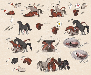 after_anal after_sex anal anal_penetration animal_genitalia animal_penis anus black_body black_fur bodily_fluids butt cum cum_drip cum_from_ass cum_in_ass cum_inside double_anal double_penetration dripping ejaculation equine_anus equine_genitalia equine_penis feral feral_on_feral feral_penetrated feral_penetrating feral_penetrating_feral from_behind_position fur genital_fluids genitals group group_sex heart_symbol hung_bottom internal internal_anal inviting_to_sex larger_penetrated looking_pleasured lying male male/male male_penetrated male_penetrating male_penetrating_male multicolored_body multiple_positions on_back one_sided_climax onomatopoeia orgasm penetration penile penile_penetration penis penis_in_ass presenting presenting_hindquarters puffy_anus raised_tail rear_view red_body sex simultaneous_orgasms size_difference sound_effects tail text threesome feognia mythology dracuss_(xxbriskxx) dragon equid equine felkin mammal mythological_creature mythological_scalie scalie hi_res sequence
