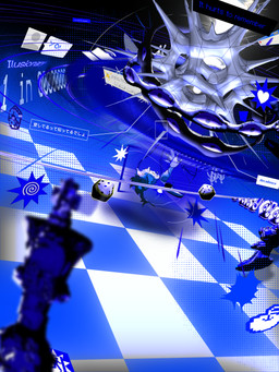 anthro blue_body blue_box blue_clothing blue_fur blue_heart blue_light blue_stars blue_text bodily_fluids cherry chess chess_board chess_piece clothed clothing computer crystal dice dice_roll ear_piercing electronics error_message falling female food fruit fur glitch grey_body grey_fur hair heart_symbol illusion illusionary light no_pupils paws piercing plant probability purple_nose shadow solo speech_bubble spiky_hair spiral star tears text text_box raxdoor sols_rng rax_(raxdoor) archangel canid canine canis mammal wolf 3:4 3d_(artwork) absurd_res digital_media_(artwork) hi_res japanese_text