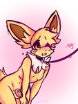 anthro bdsm blush chastity_cage chastity_device collar dominant flustered humiliation leash lock male nipples padlock solo submissive skyl4378 nintendo pokemon eeveelution generation_1_pokemon jolteon pokemon_(species) 3:4