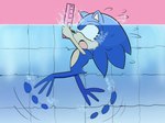 asphyxiation blue_body blue_fur drowning fur male panicking scared solo swimming swimming_pool ziyumengtugao sega sonic_the_hedgehog_(series) sonic_the_hedgehog eulipotyphlan hedgehog mammal