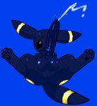 animal_genitalia animal_penis anus ball_grab balls big_penis black_penis bodily_fluids canine_genitalia canine_penis cum ejaculation erection feral front_view genital_fluids genitals glistening glistening_genitalia glistening_penis huge_penis knot lying male on_back orgasm paws penis perineum presenting solo spread_legs spreading sweat throbbing twitching_toes lolpiss nintendo pokemon eeveelution generation_2_pokemon pokemon_(species) umbreon absurd_res digital_media_(artwork) hi_res