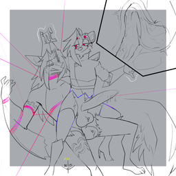 anal anal_penetration anthro arms_tied balls bat_ears bdsm big_tail bodily_fluids bondage boots bottomless bottomless_anthro bottomless_male bound clothed clothing clothing_aside cum cum_inside duo erection footwear fur genital_fluids genitals gloves hair handwear high_heeled_boots high_heels internal legwear leotard leotard_aside long_hair male male/male male_penetrated male_penetrating male_penetrating_male markings membrane_(anatomy) membranous_wings penetration penile penile_penetration penis restraints sex shoes skunk_tail tail tapering_penis topwear tuft winged_arms wings topazknight daniil_(wiserodin) jeremy_(topazknight) bat mammal mephitid skunk 1:1 absurd_res digital_media_(artwork) hi_res sketch